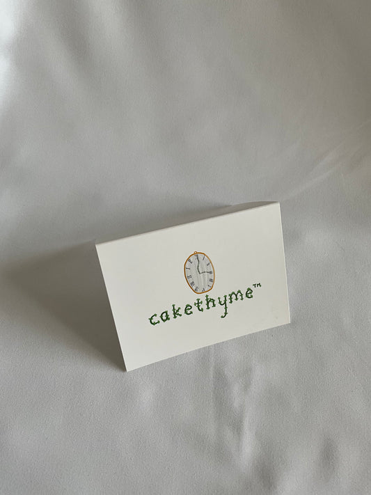Custom Greeting Card with cake